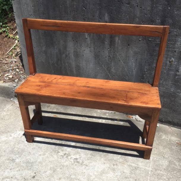 Upholstered Bench with Fluted Legs Nadeau Atlanta