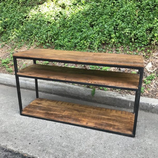 Iron and Wood Console Table Nadeau Atlanta
