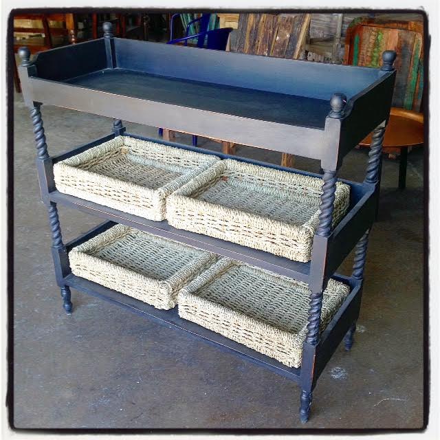 Open Shelf with Baskets Nadeau Dallas