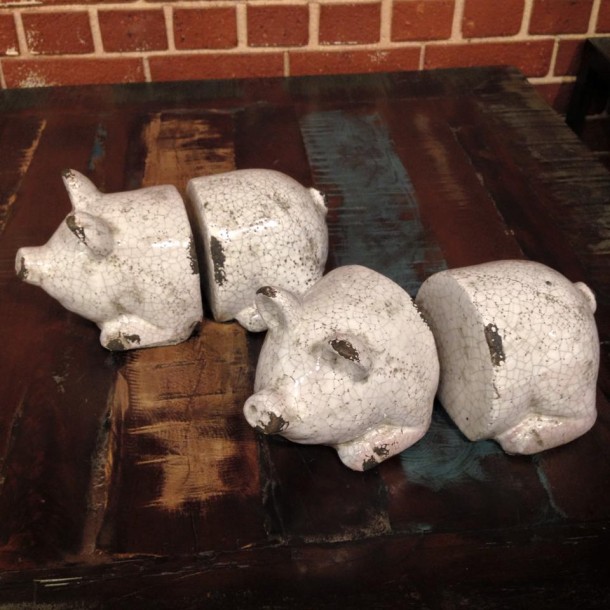 Pig Bookends Nadeau Dallas