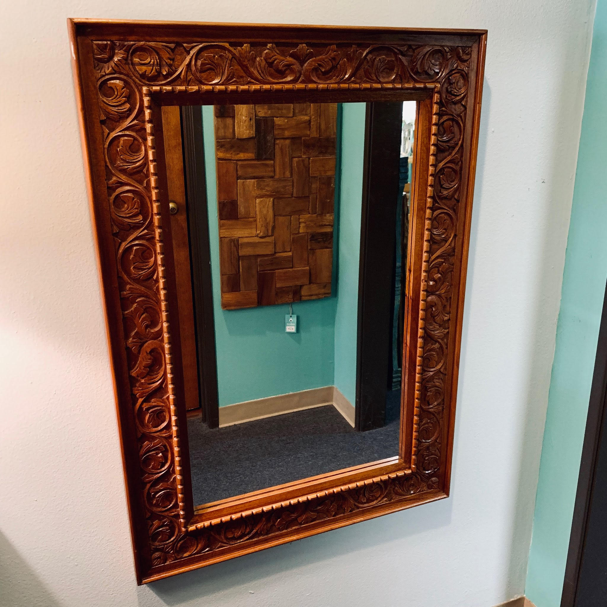 Mirror with Beading Nadeau Dallas
