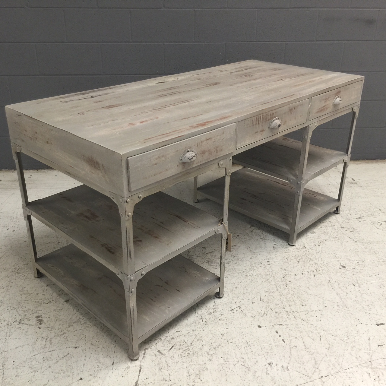 Iron and Wood Desk Nadeau Nashville