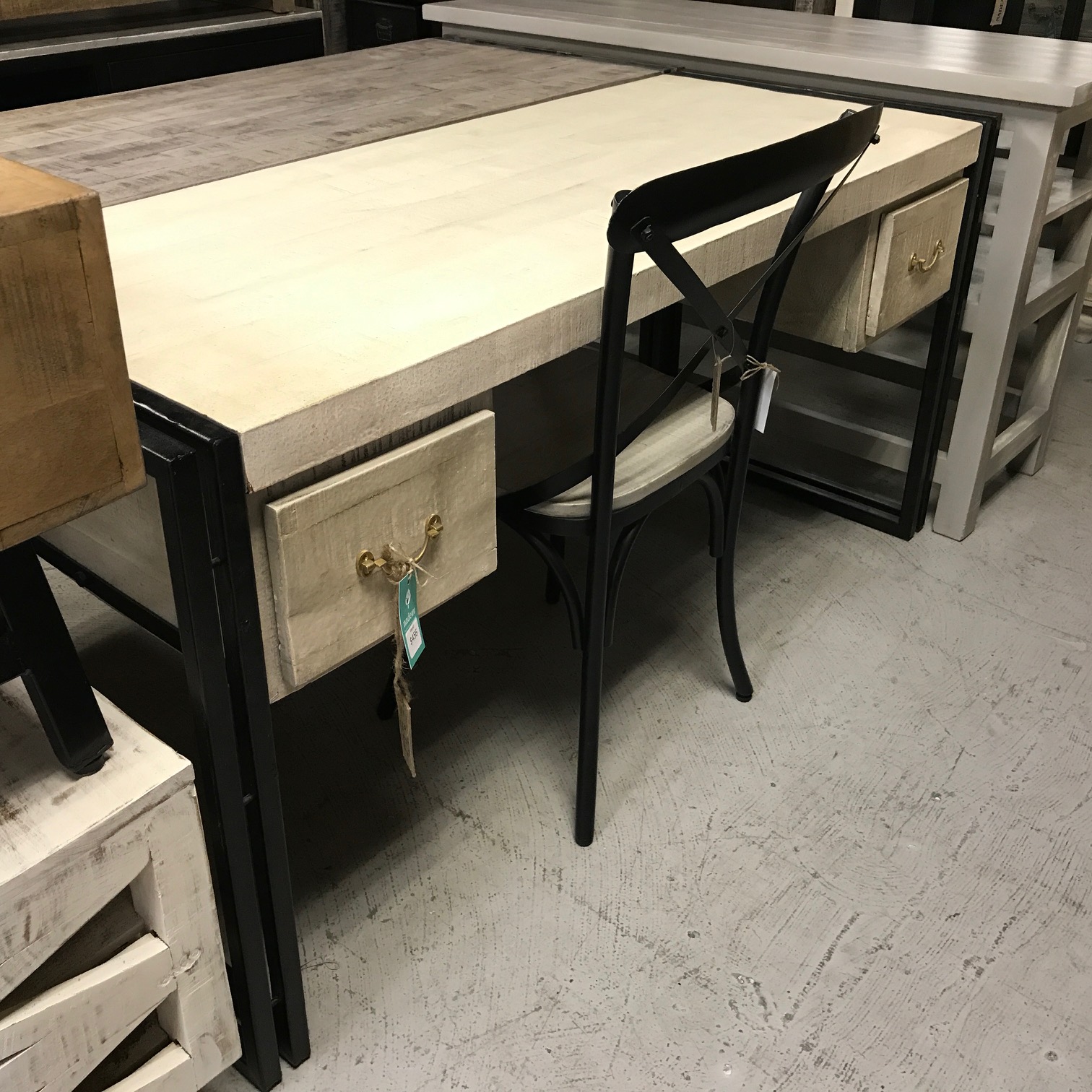 Iron and Wood Desk Nadeau Nashville