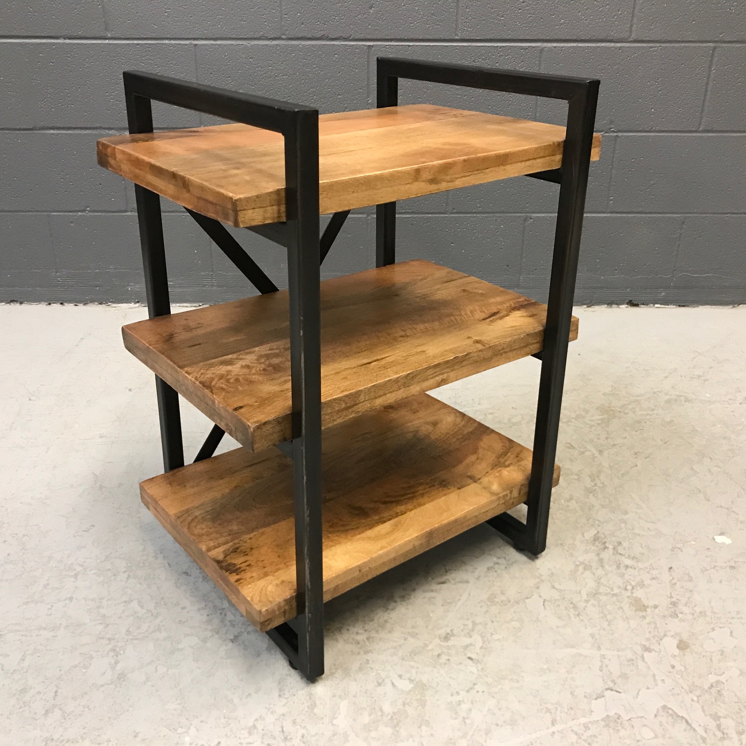 Iron and Wood Bookcase Nadeau Nashville