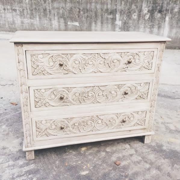 ThreeDrawer Carved Dresser Nadeau Birmingham