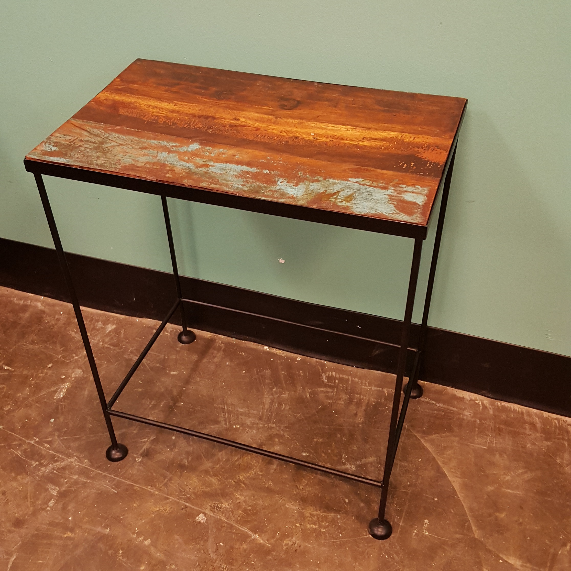 Iron and Wood Side Table Nadeau Memphis