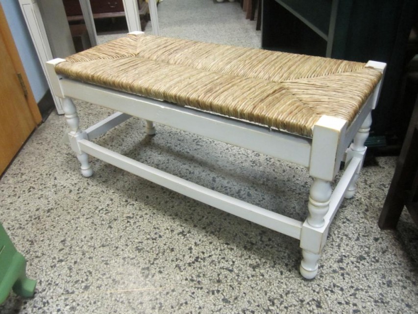 Bench with Rush Seat Nadeau Cincinnati