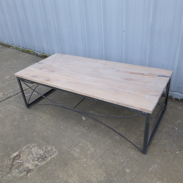 Wood Iron Coffee Table Nadeau Cincinnati