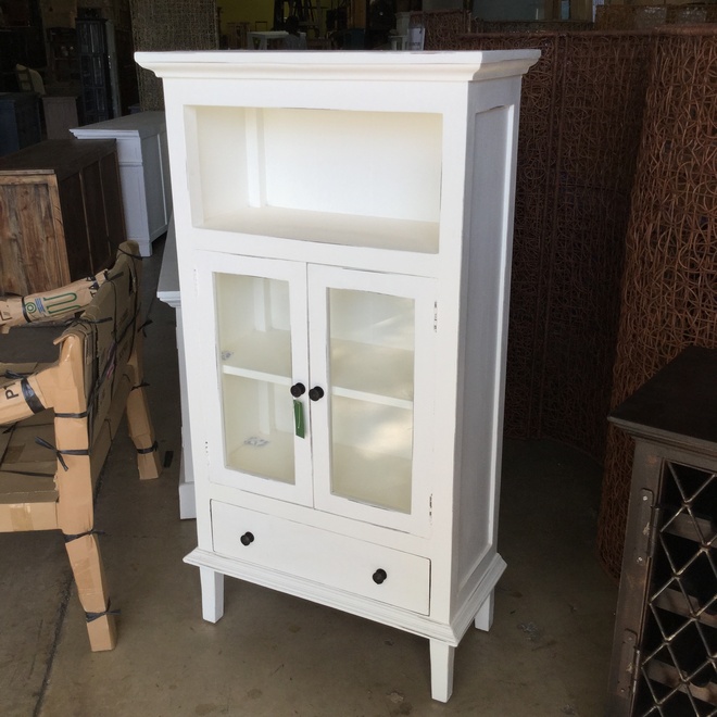 Vitrine Two Drawer Open Shelf
