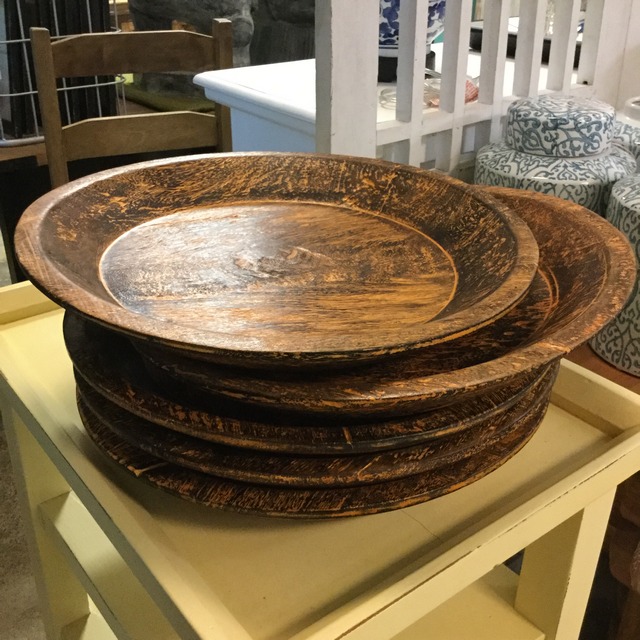 Round Wood Platter Nadeau Miami
