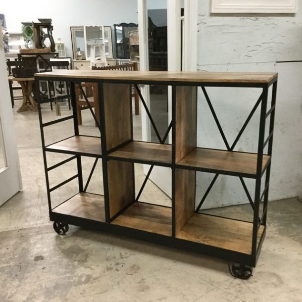 Bookcase on Wheels Nadeau Miami