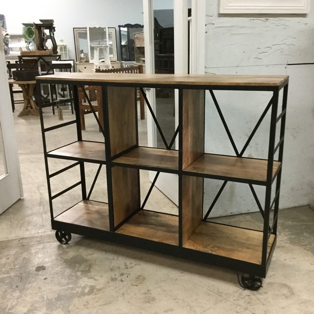 Bookcase on Wheels Nadeau Miami
