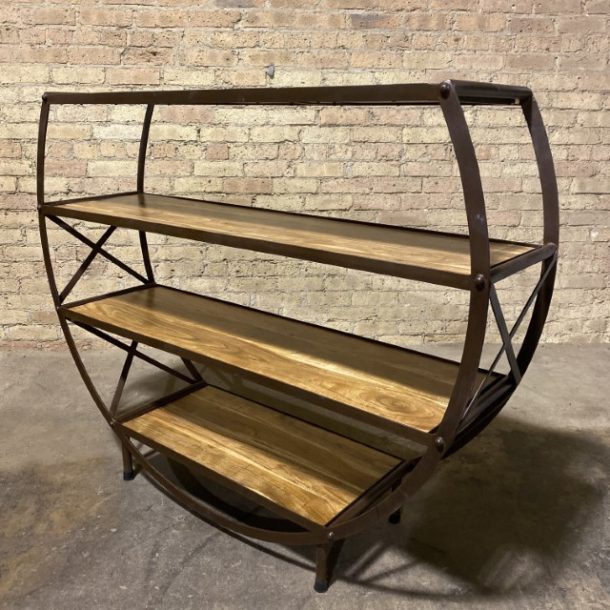 Round Bookshelf Nadeau Chicago