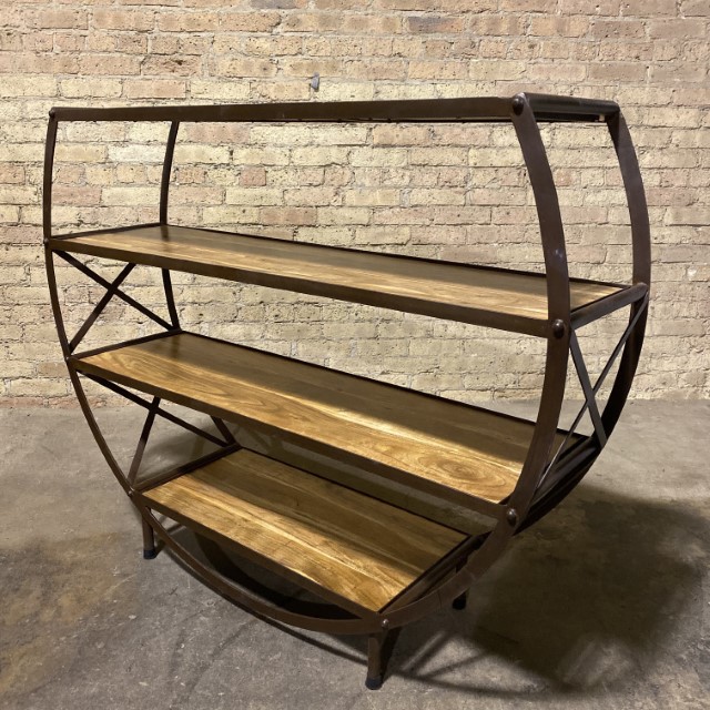 Round Bookshelf Nadeau Chicago