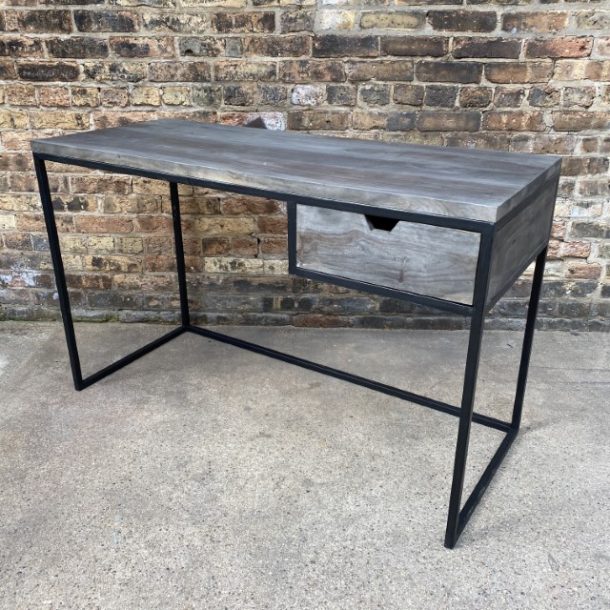 Iron and Wood Console Table Nadeau Chicago